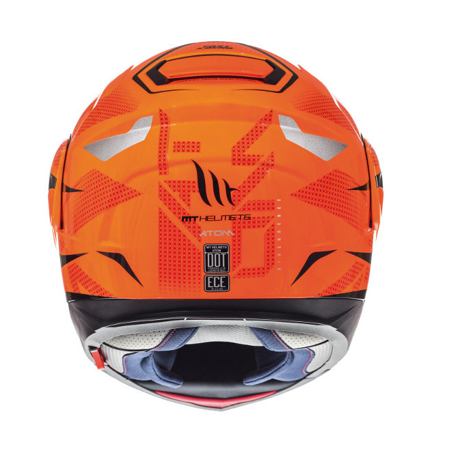 talla L MT Atom SV Divergence color naranja fluorescente Casco de moto